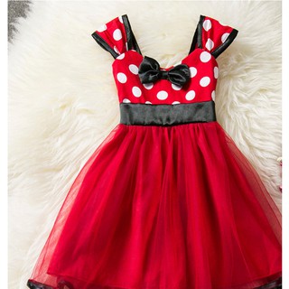 Niña Minnie Mouse Polka Dot Tul Tutu Princess Vestido con diadema Fiesta de  cumpleaños Cosplay Fancy Dress