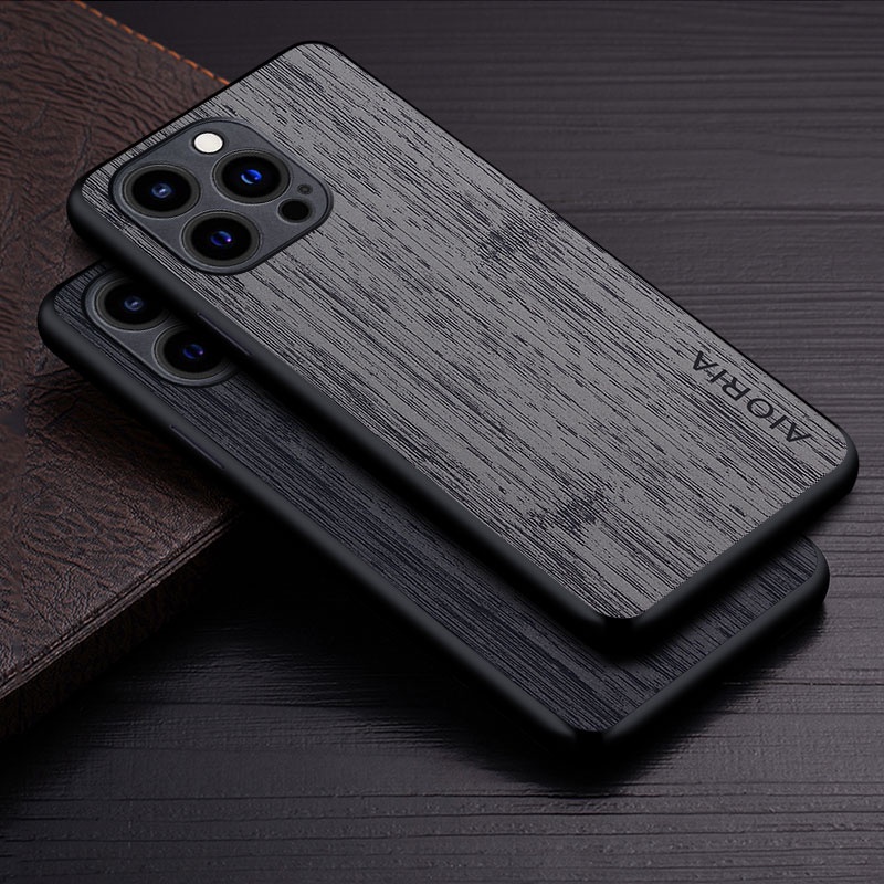 Funda de cuero Xiaomi 12 - Funda a prueba de golpes Patrón de madera