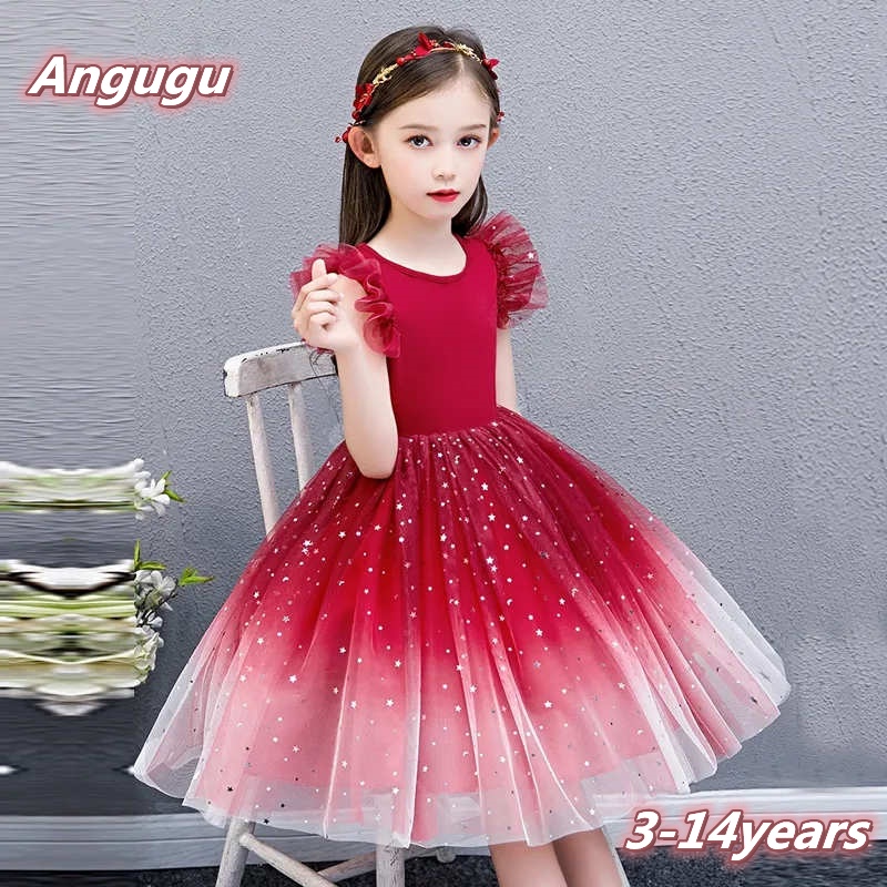 Angugu Susoender Estilo Coreano Vestido Para Ni os Ni a Ropa Casual De 3 A 4 5 6 7 8 9 10 11 12 A os De Edad Cumplea os Tut Vestidos De Princesa Para