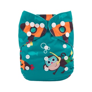 ALVABABY pañales de tela para bebés tamaño único y ajustable pañales  lavables y reutilizables para niños y niñas 6unidades con 12rellenos 6BM98  – Yaxa Colombia