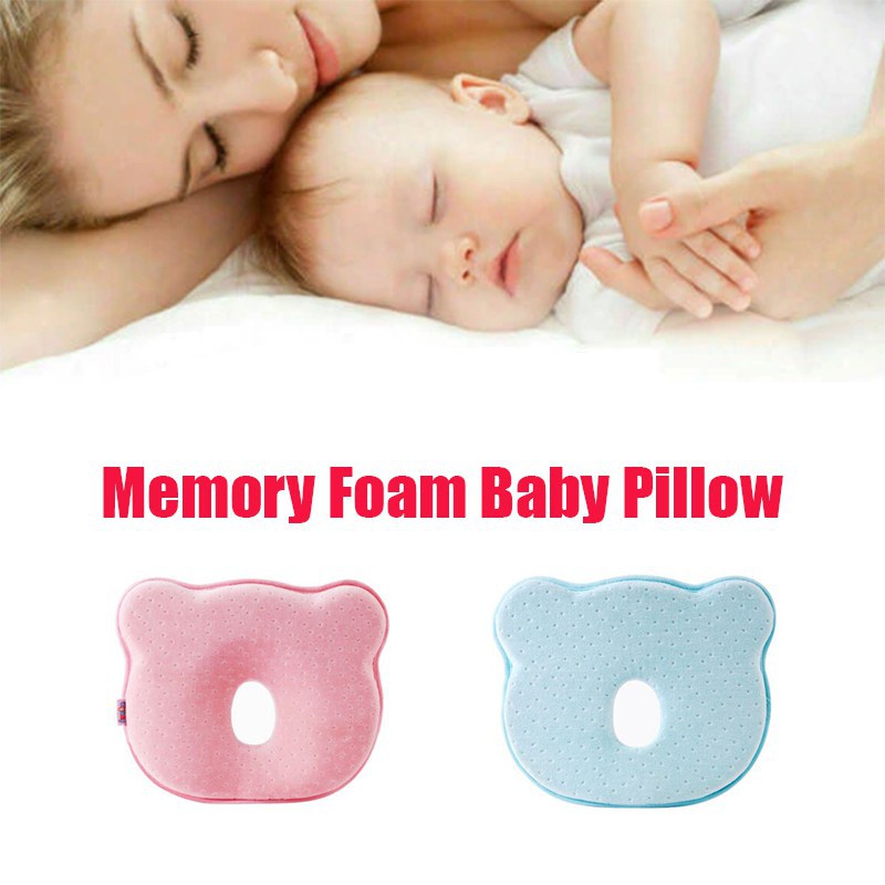 Almohada 3D Moldeadora De Cabeza De Bebé Recién Nacido , Prevención Del  Síndrome Plana Hecha De Espuma Viscoelástica Soporte Para La Y El Cuello