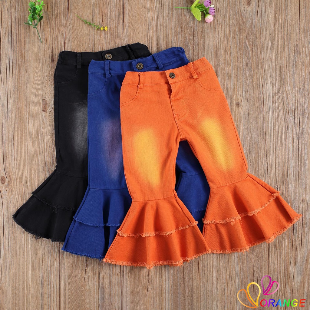 Pantalones bota discount campana para niñas