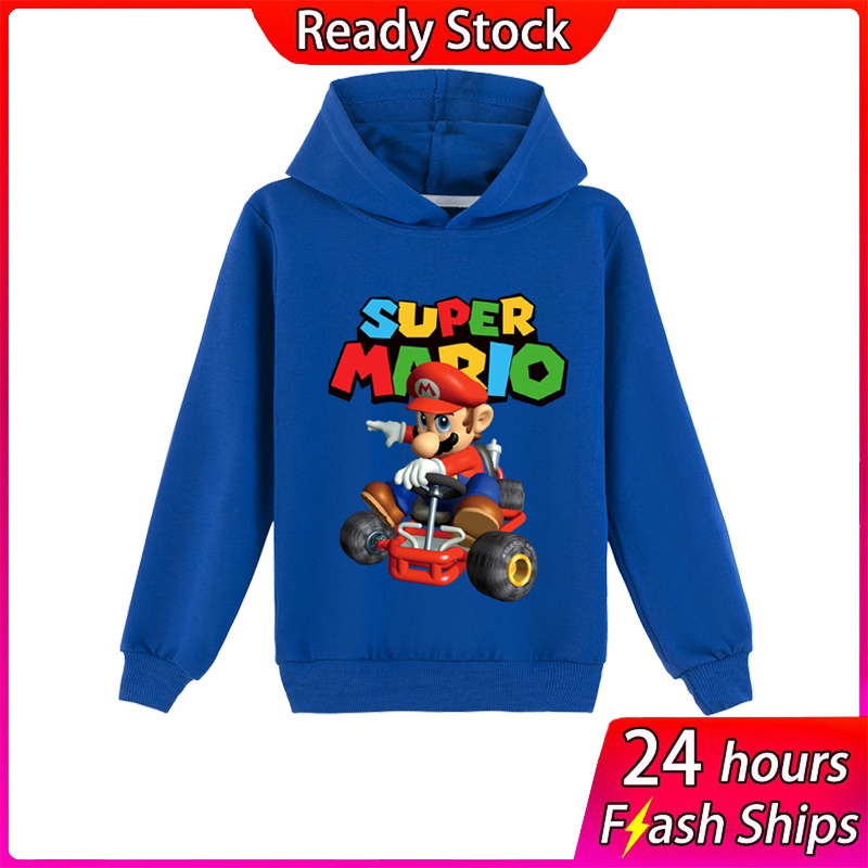 2021 Super Mario Bros Kids Sudaderas Con Capucha Ropa Beb Manga