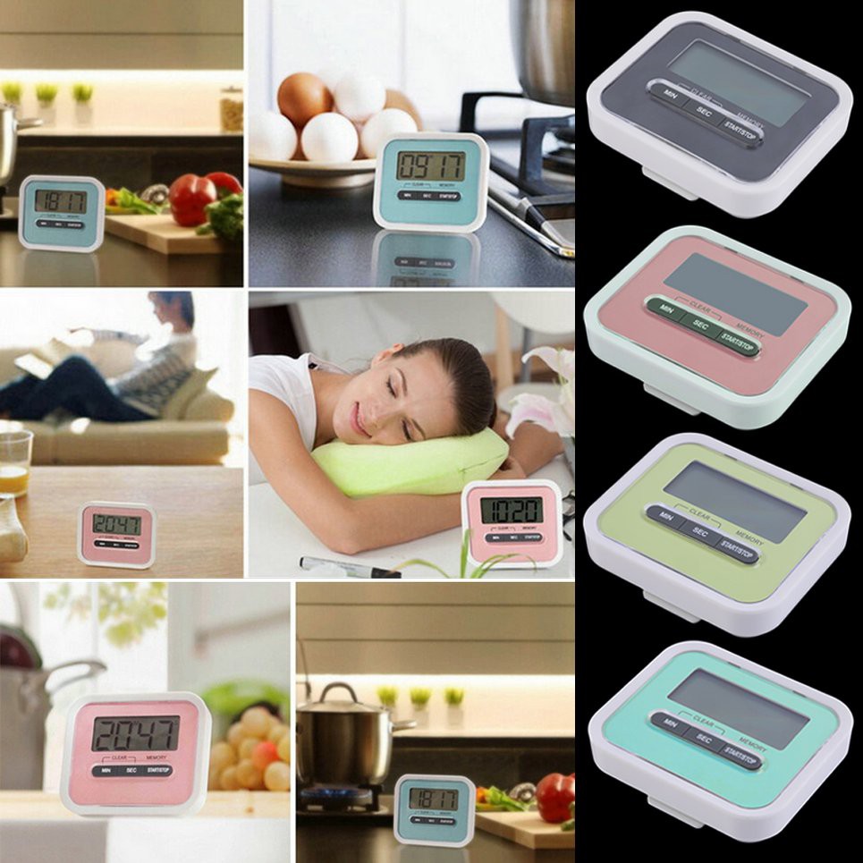 Temporizador De Cocina Digital Lcd Grande Reloj De Cuenta Regresiva Alarma Fuerte Shopee Colombia 7847