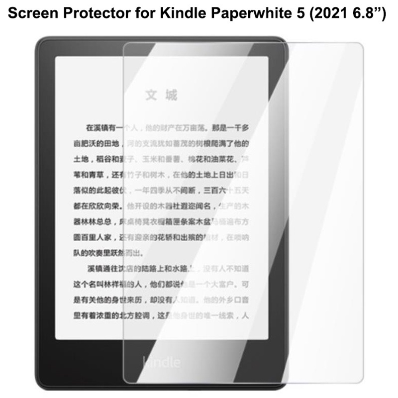 Protector de pantalla de vidrio templado para Kindle paperwhite 2021, 11 °,  6,8 pulgadas, película protectora ereader de 3, 4, 5, 8, 10 ° Generación, 6