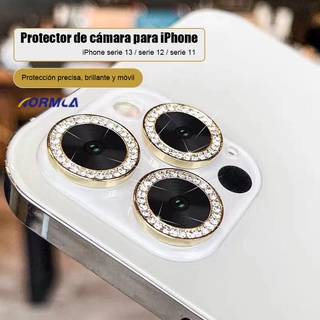 Protector de lente de cámara para iPhone 15 y iPhone 15 Plus, cubierta de  lente de diamante brillante con purpurina 9H, cubierta de cámara de vidrio
