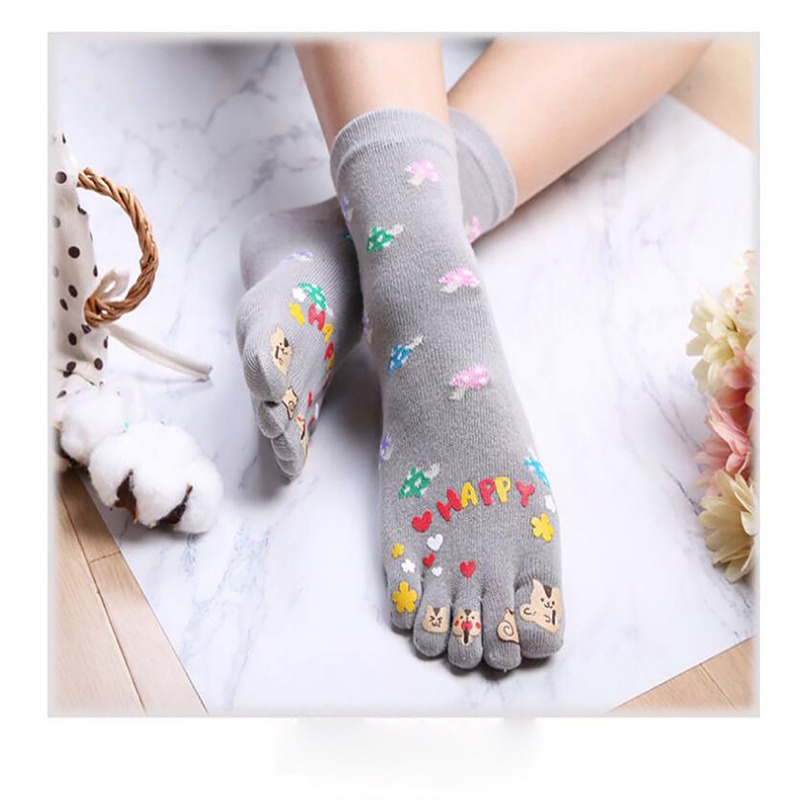  DRAGON - Calcetines de dedo del pie para mujer (5 pares), color  blanco : Ropa, Zapatos y Joyería