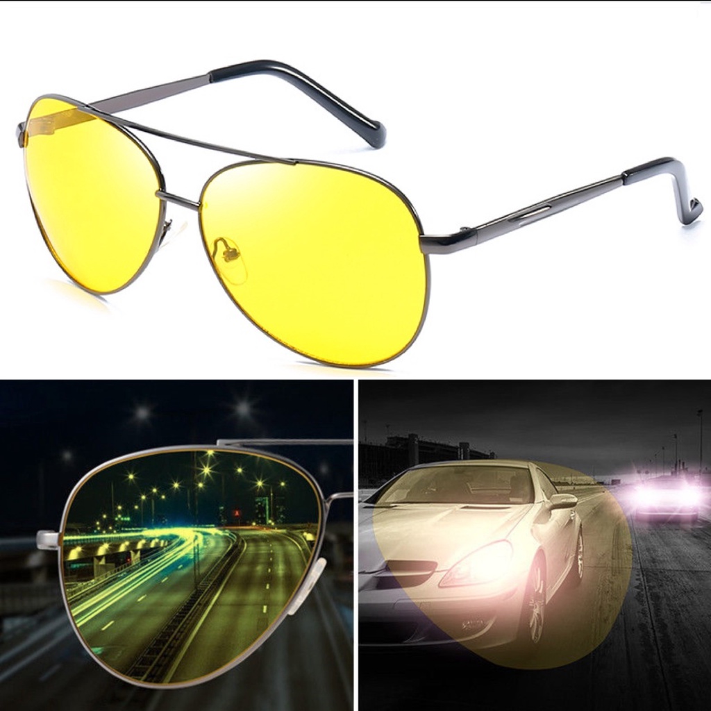 Gafas de conducción nocturna aisladas para hombres lentes teñidas de  amarillo acrílico s en blanco ideas de gafas bg