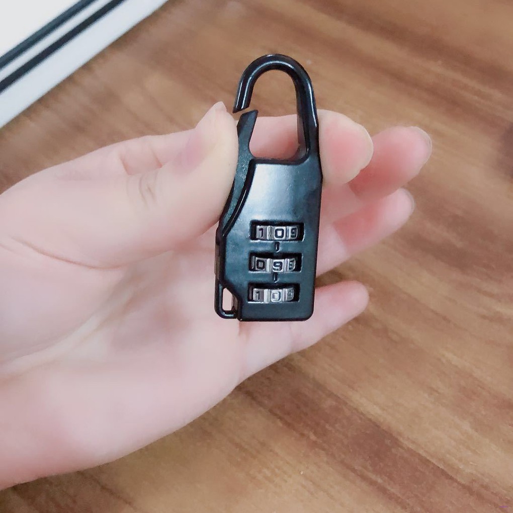 Mini cerradura de combinación candado de código numérico de seguridad de 3  dígitos