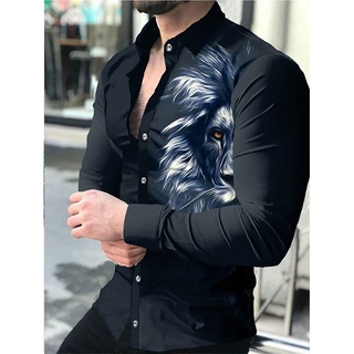 Camisas G ticas De Le n Con Estampado 3d Para Hombres Camisa