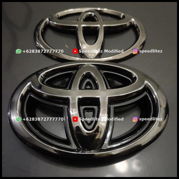 Toyota Innova Logotipo Del Emblema Trasero Cromado Negro Shopee