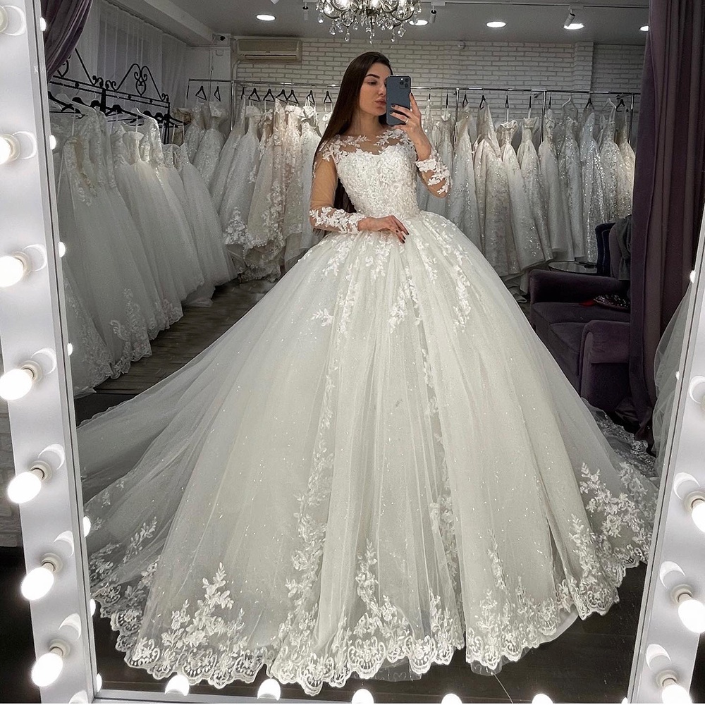 Vestidos de princesa de novia hot sale