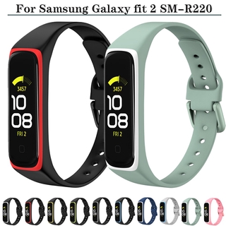 MoKo Paquete de 3 correas de reloj compatibles con Samsung Galaxy Fit 2,  correa deportiva de repuesto de TPE suave para Samsung Fit 2 Band SM-R220