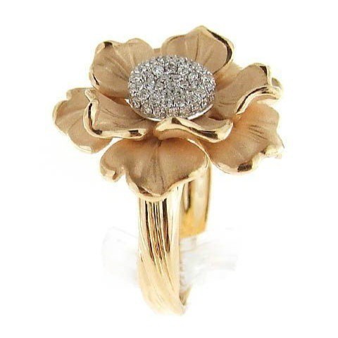 Anillo de oro discount flor