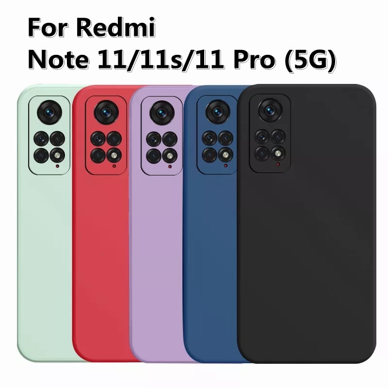 Funda De Silicona Líquida Para Xiaomi Redmi Note 11 11s Pro 4G 5G 11s  Global Teléfono Cubierta Protectora Trasera Caso