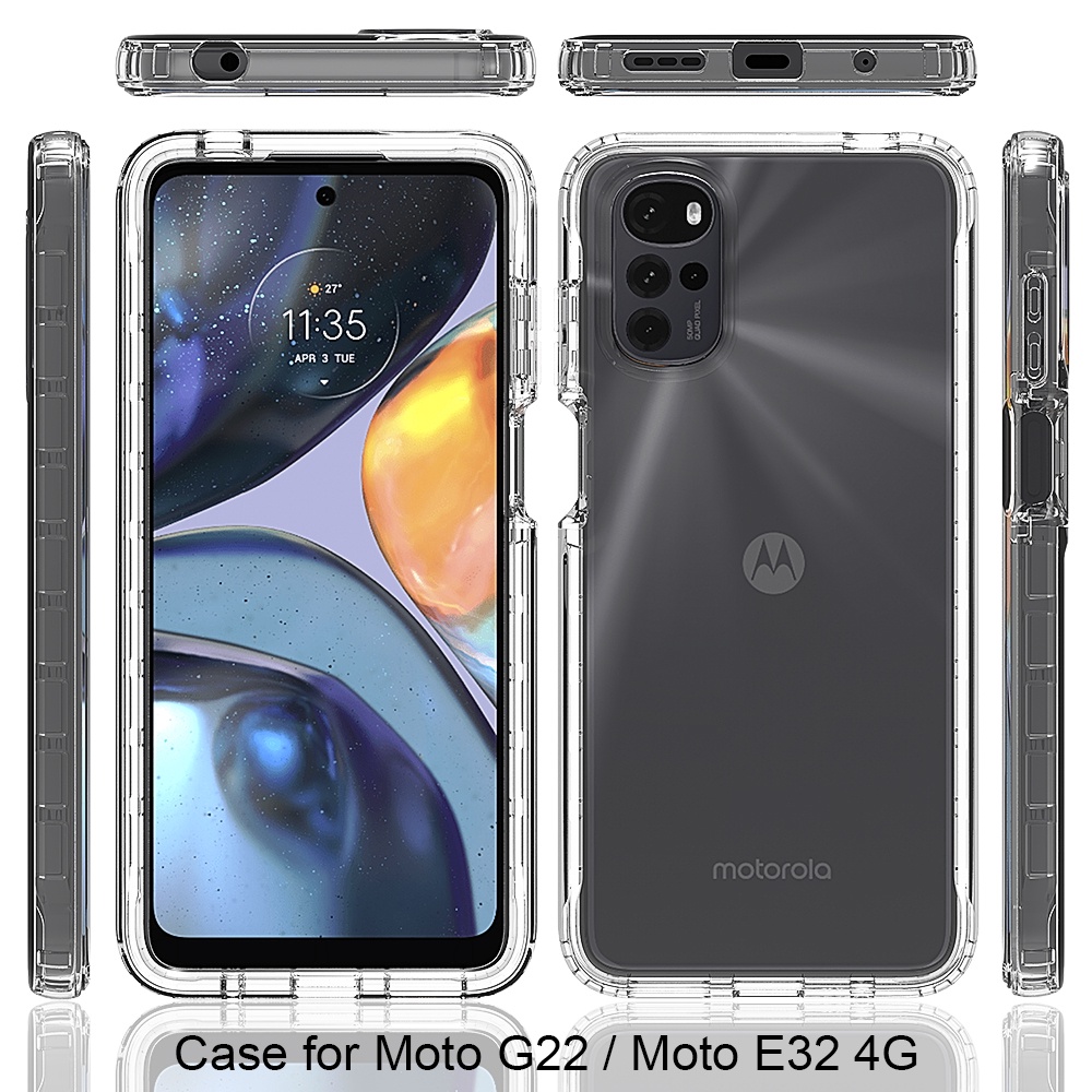 Funda Antigolpes Transparente Para Motorola E32