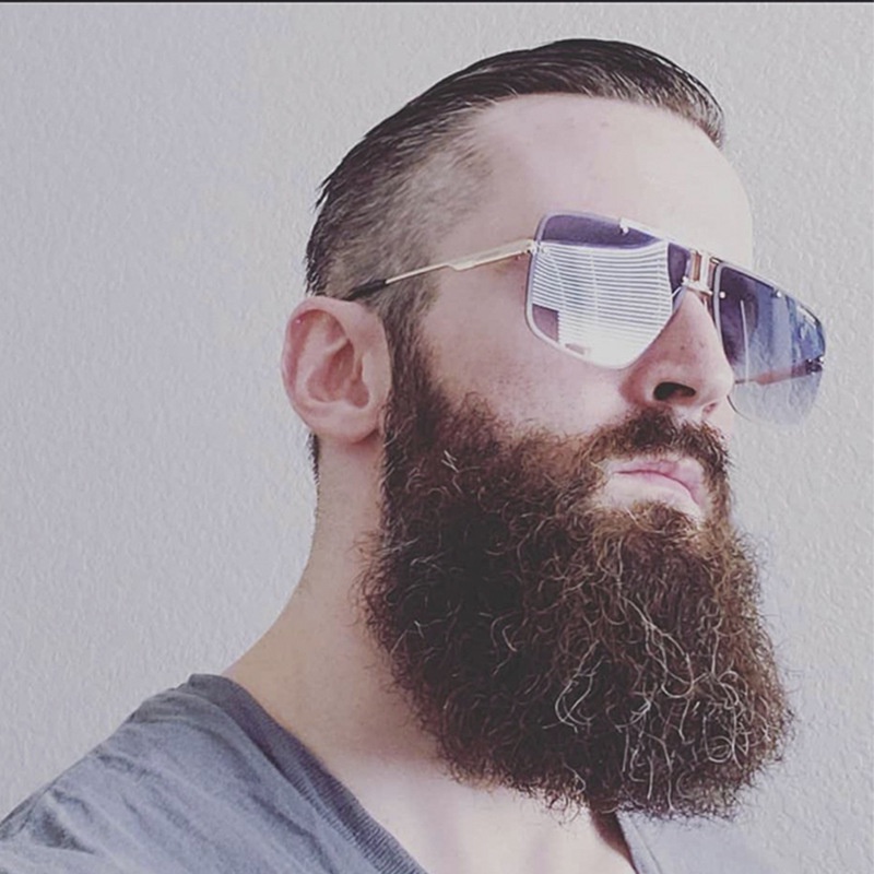 Gafas De Sol Para Hombre Sin Marco De Tendencia De Metal Protección UV