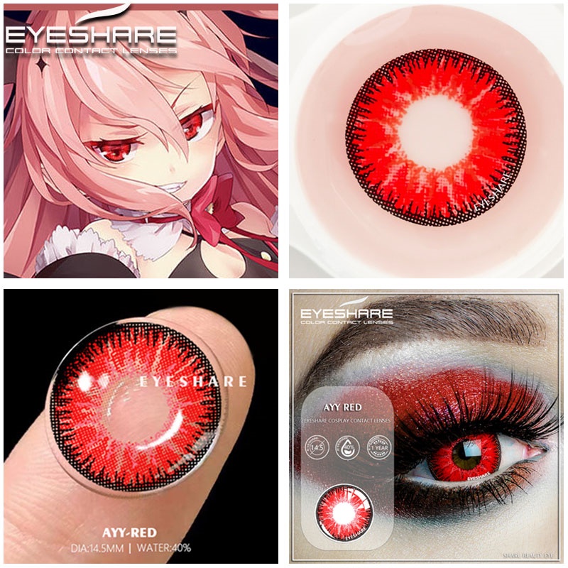 Lentes De Contacto Eyeshare Cosplay Para Ojos Lente De Halloween Belleza Para Fiestas Locas