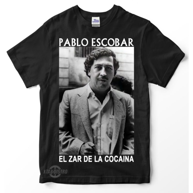 Camiseta pablo escobar EL ZAR DE LA COCAINA Premium Personaje oversize rock metal Shopee Colombia