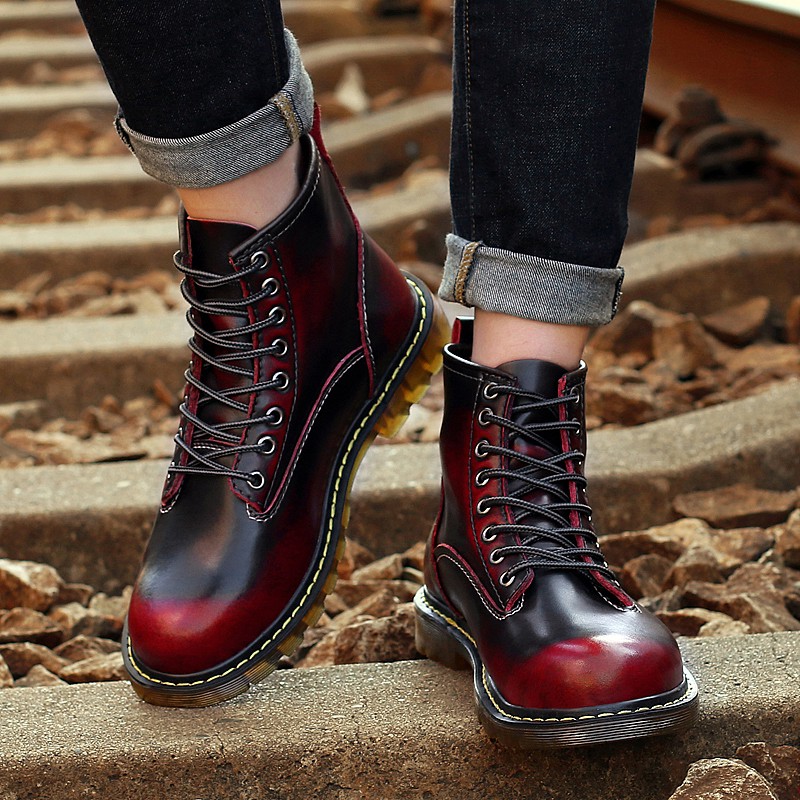 Botas rojas de discount charol