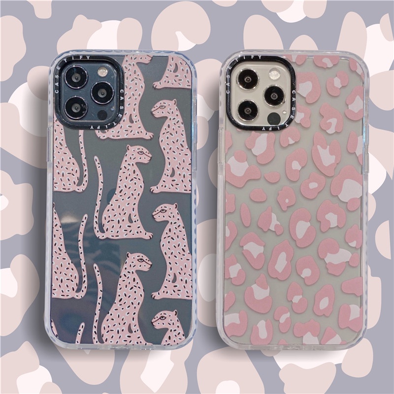 Funda con estampado de leopardo para Apple Iphone 15, 11, 12, 13