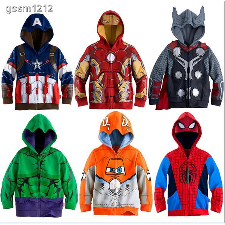 Ni os Disfraz Sudaderas Ropa Exterior Vengadores Marvel