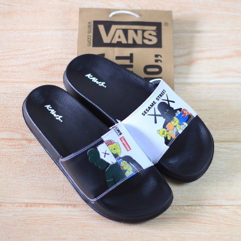 Vans Kaws Sesamo Supremo Sandalias Para Hombres Nuevo Premium Slop Mujeres Shopee Colombia