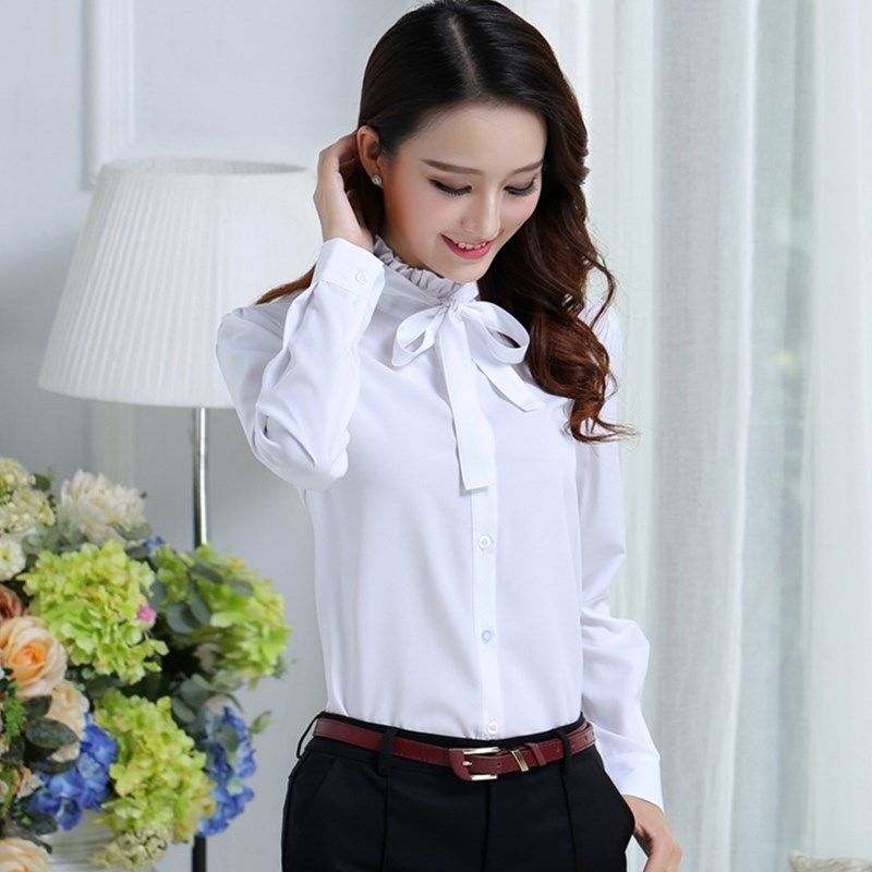 Camiseta Mujer Camisetas Casual Manga Larga Suelta Dobladillo Dividido Blusa Talla Grande Camisa Blanca Shopee Colombia