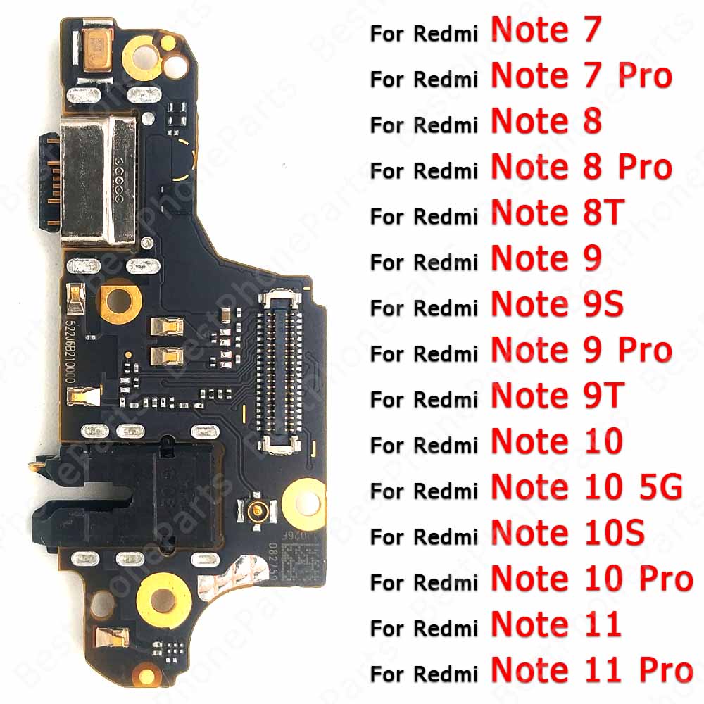 Puerto De Carga USB Flex Para Redmi Note 10 Con Placa Base Conector De