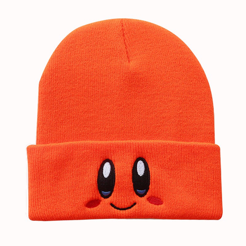 Nuevo Kirby Beanies Skullies Cara Linda Bordado Gorro De Punto Niñas