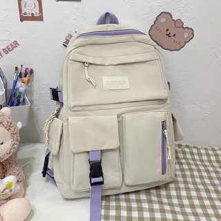 Comprar Mochila universitaria grande para mujer, mochila de viaje para  chica, mochila de nailon a la moda para mujer, bolso de ocio para mujer,  mochilas escolares para ordenador portátil para hombre