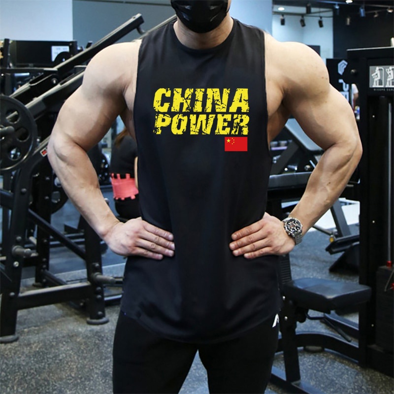 Camiseta Crossfit para Hombre Fitness Top Culturismo Stringer Entrenamiento  Correr Para A