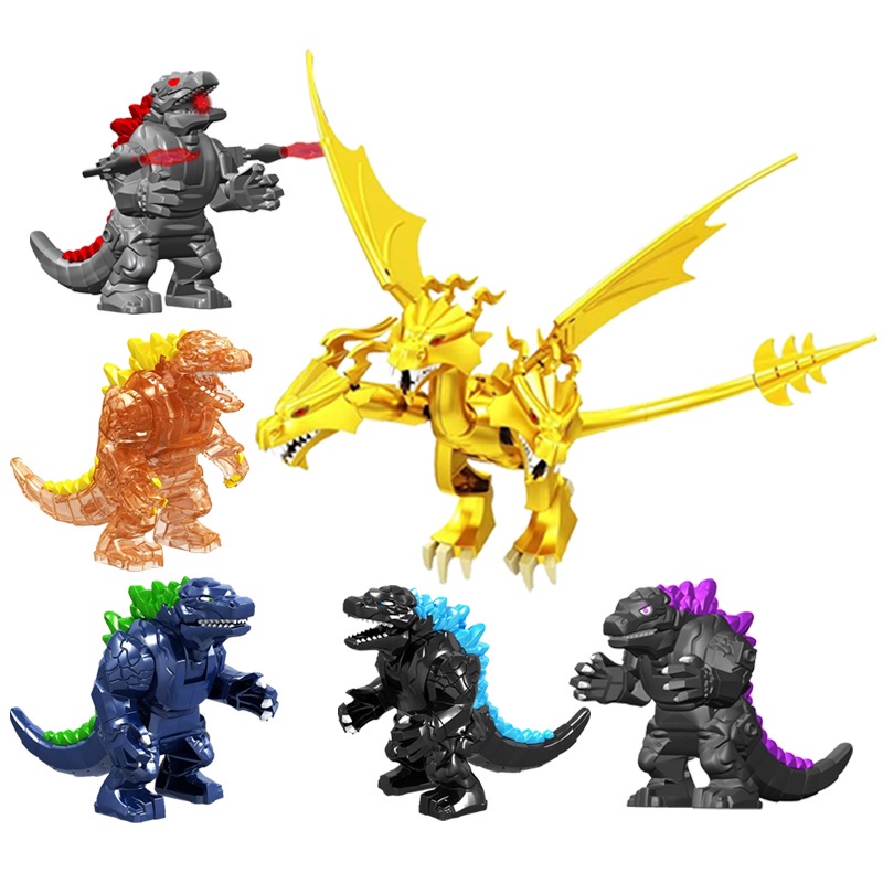 Godzilla Minifiguras Juguetes Big King Ghidorah Bloques Juguete