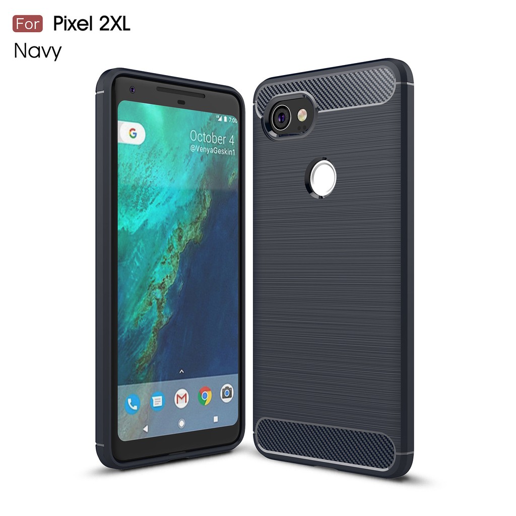 Funda Google Pixel 8 Pro (5G) Carcasa Silicona Gel Negro Fibra Carbono