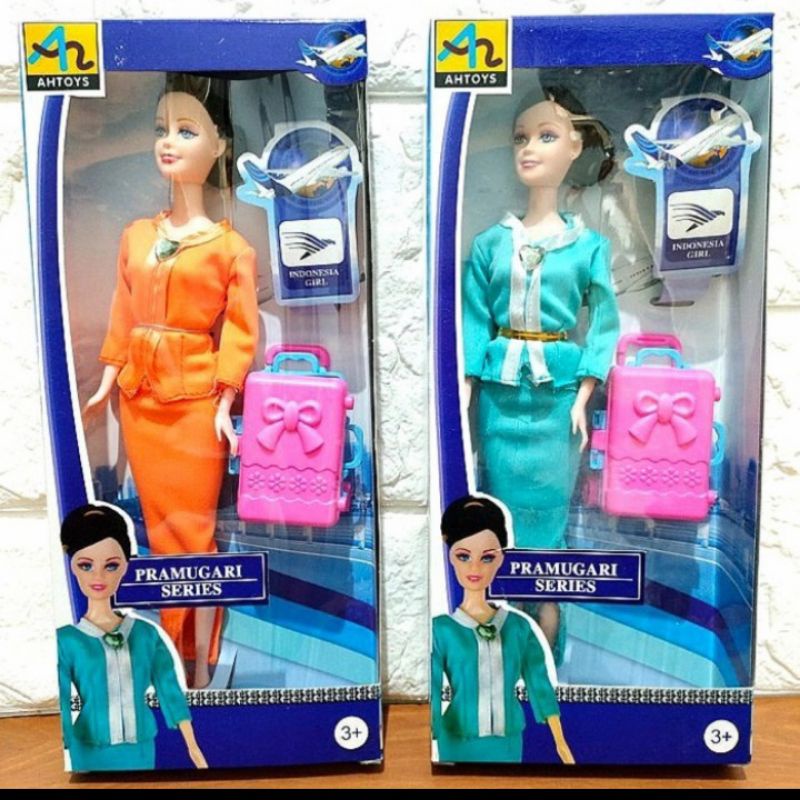 Azafata serie mu eca juguete Barbie figura de acci n ni as