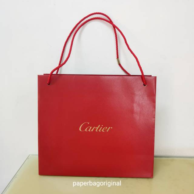 CARTIER Aut ntica bolsa de papel Original