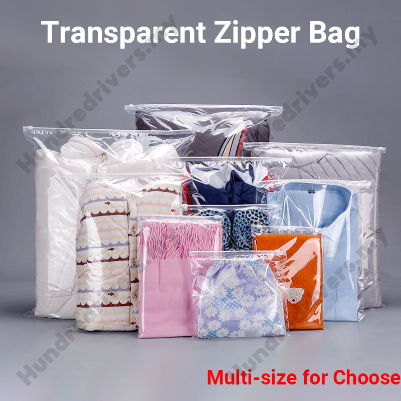 APQ - Bolsas transparentes con cremallera superior de 16 x 18 pulgadas,  paquete de 100 bolsas de polietileno con cremallera para pequeñas empresas