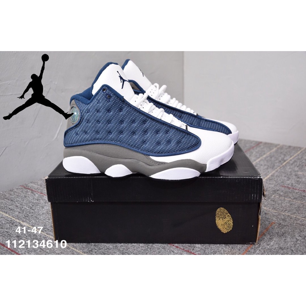 Jordan retro 13 azul con sale blanco