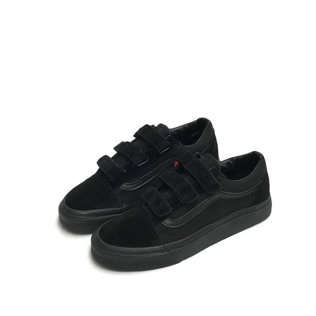 Zapatilla Vans Old Skool Velcro Hombre Negro –