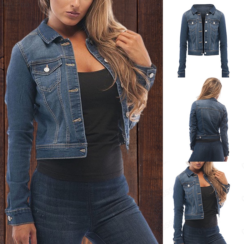 Casacas jeans mujer discount 2019