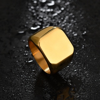 Anillo de discount oro cuadrado hombre