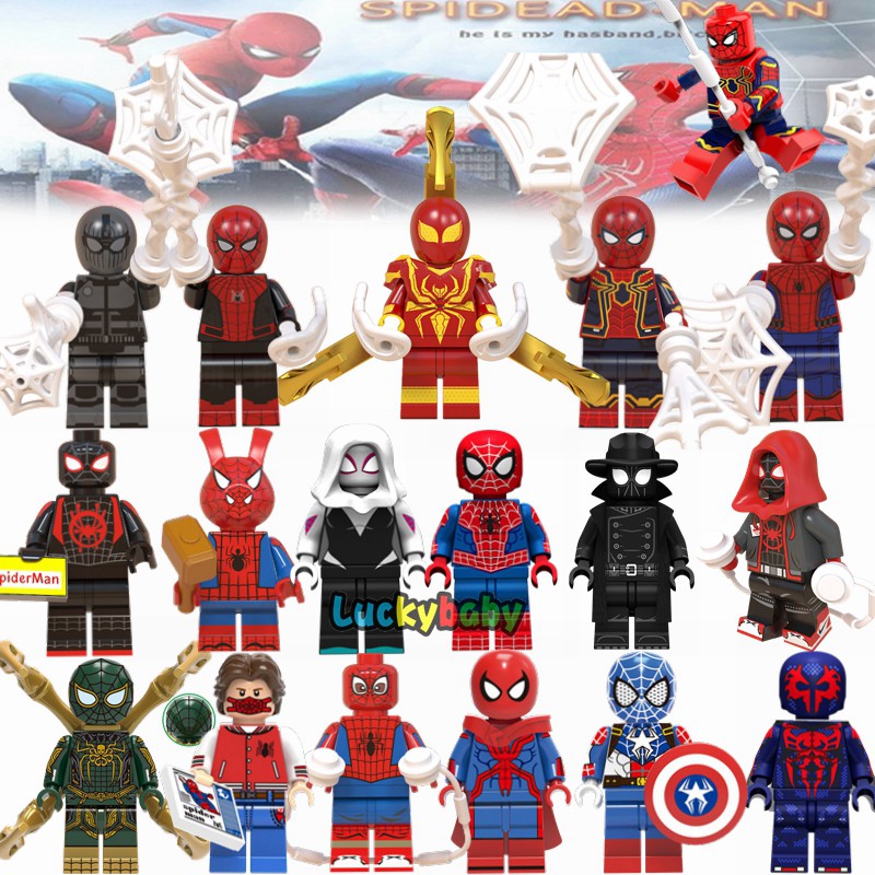 Juego De Minifiguras De Spiderman Marvel Super Heroes Spider Man Lejos De Casa Bloques De Construccion Juguetes Para Ninos Shopee Colombia