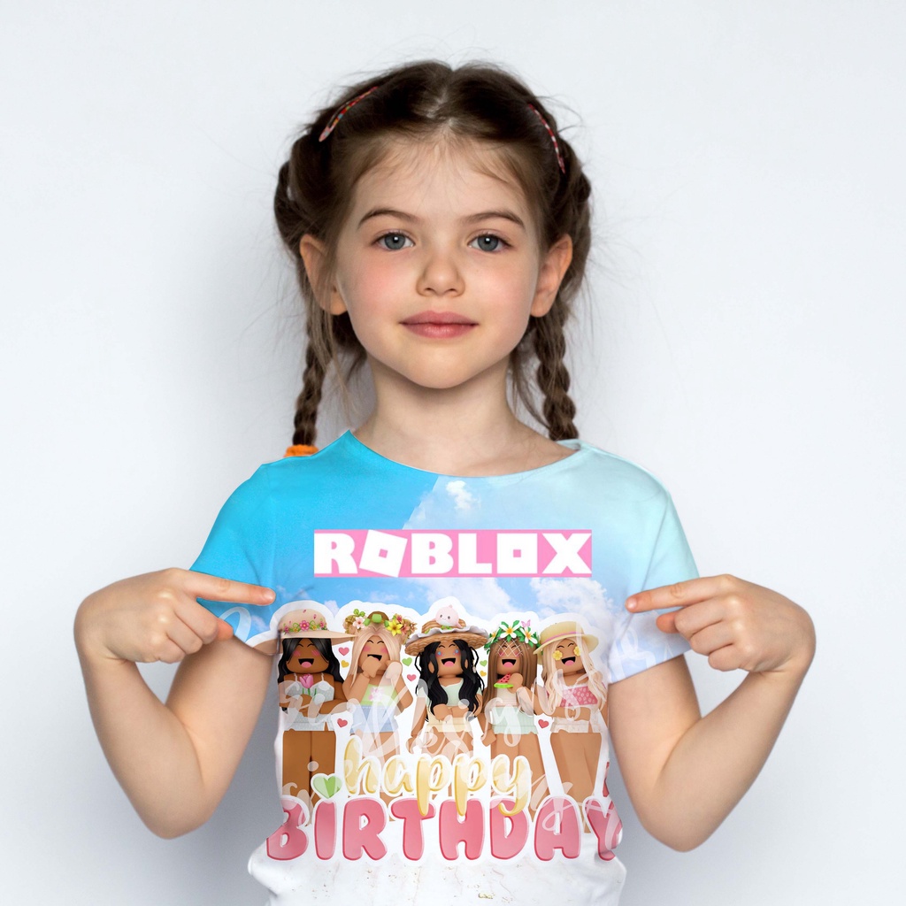 Roblox Ni os Ni as Rosa Lindo Impresi n Camiseta Casual Camisa