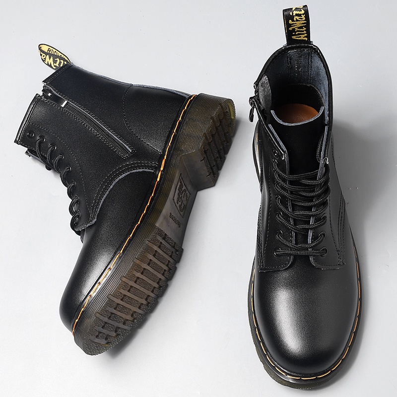 Dr Martens Hombres Lateral Cremallera Martin Botas De Becerro Shopee Colombia