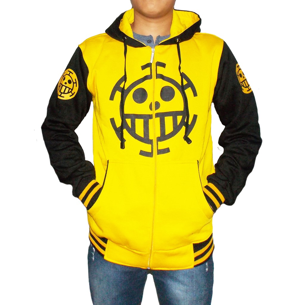 Sudadera de One Piece Trafalgar color Amarillo con capucha