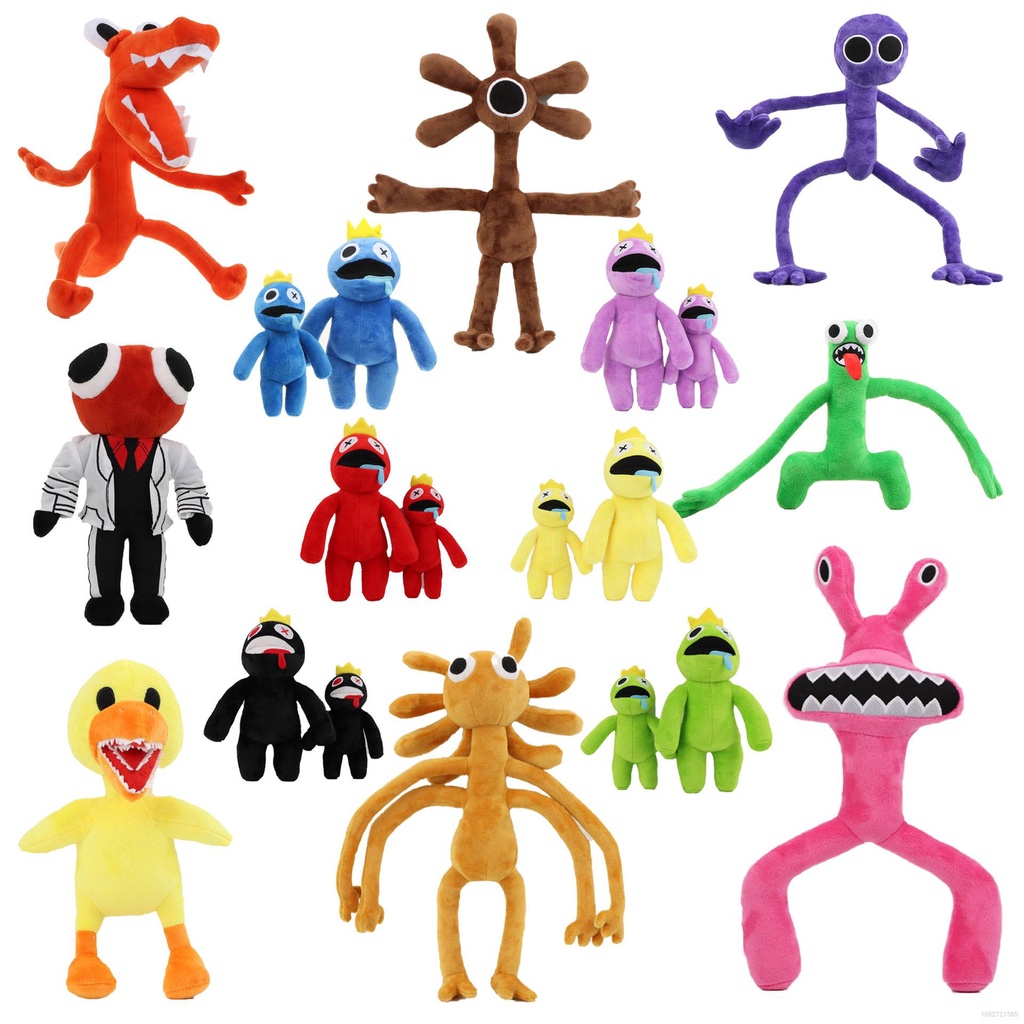 Hobby Roblox Rainbow Friends Juguetes De Peluche Coloridos Azul Amarillo  Verde Morado Naranja Muñecas Regalo Para Niños