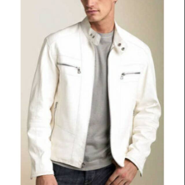 chaqueta blanca hombre