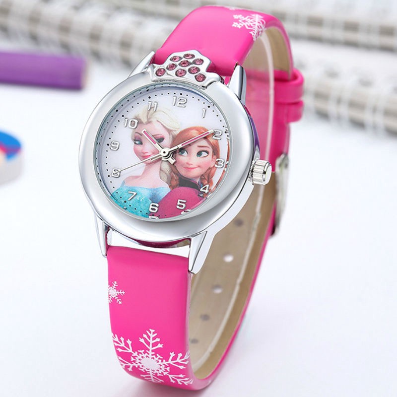 Frozen De Dibujos Animados Reloj Niñas Elsa Anna Princesa Niños
