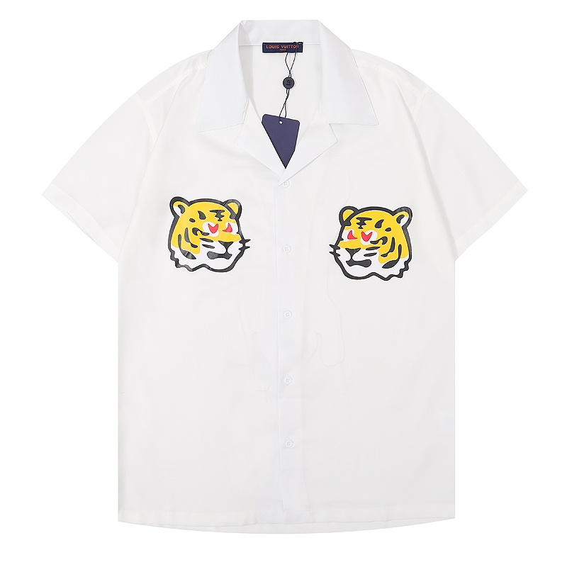 Q13 # Camiseta De Verano Louis Vuitton Con Estampado Digital Gráfico Para  Hombre Camisa De Manga Corta LV Moda Hombres Tops Playa