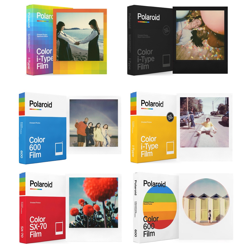 Polaroid GO - Mini cámara instantánea blanca + película a color Polaroid  GO, paquete doble + álbum + correa